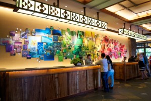 Each picture was taken by a child told to take a picture that represents Hawaiian culture in a particular color. 