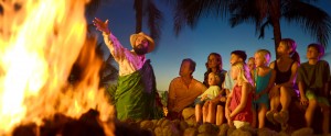 Uncle during Mo‘olelo Fire Pit Storytelling