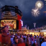 Pirates Party and Fireworks at Sea